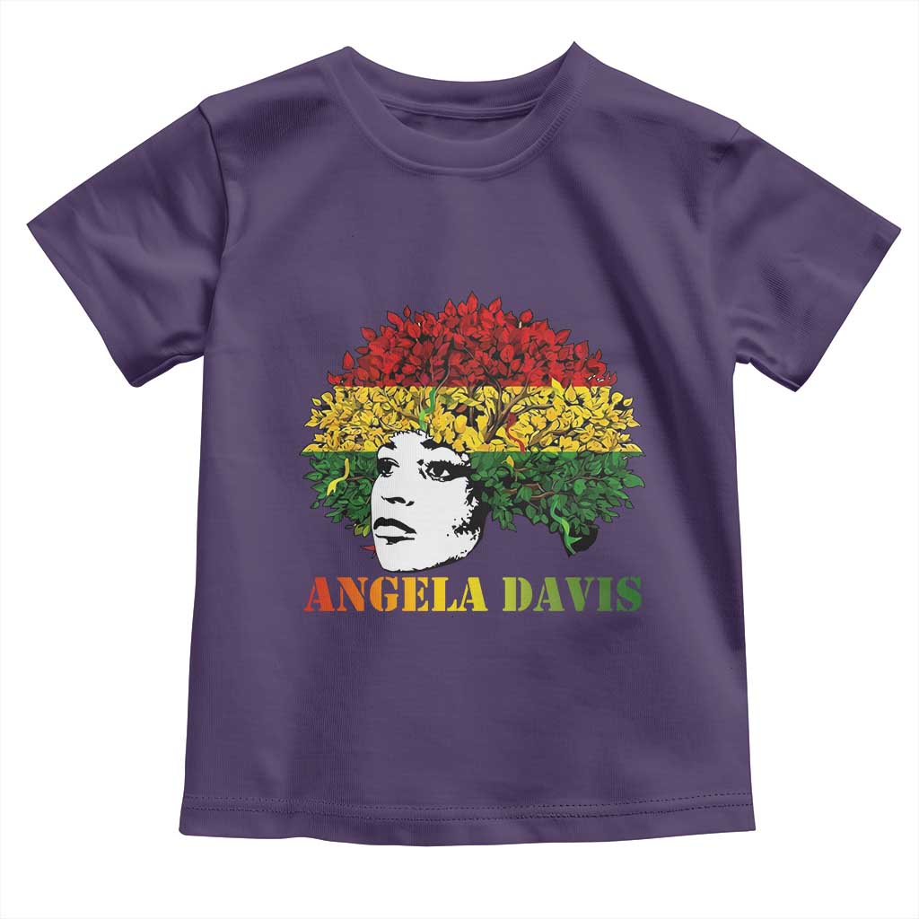 Angela Davis Toddler T Shirt Black History Month TS14 Purple Print Your Wear