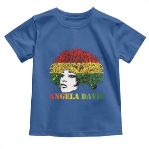 Angela Davis Toddler T Shirt Black History Month TS14 Royal Blue Print Your Wear