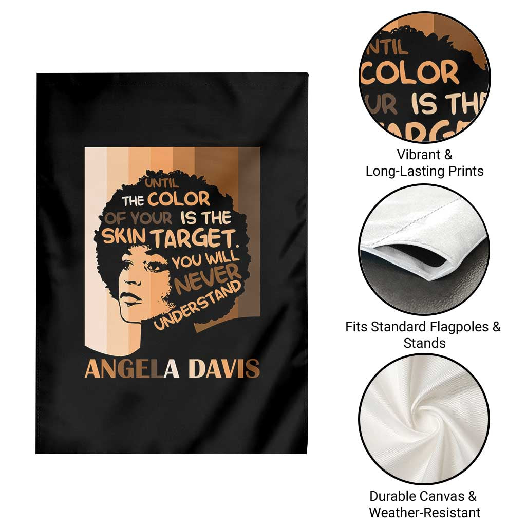 Angela Davis Inspirational Quote Garden Flag Black Pride Melanin TS14 Print Your Wear