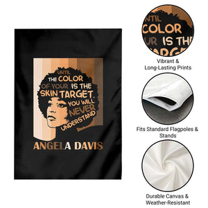 Angela Davis Inspirational Quote Garden Flag Black Pride Melanin TS14 Print Your Wear
