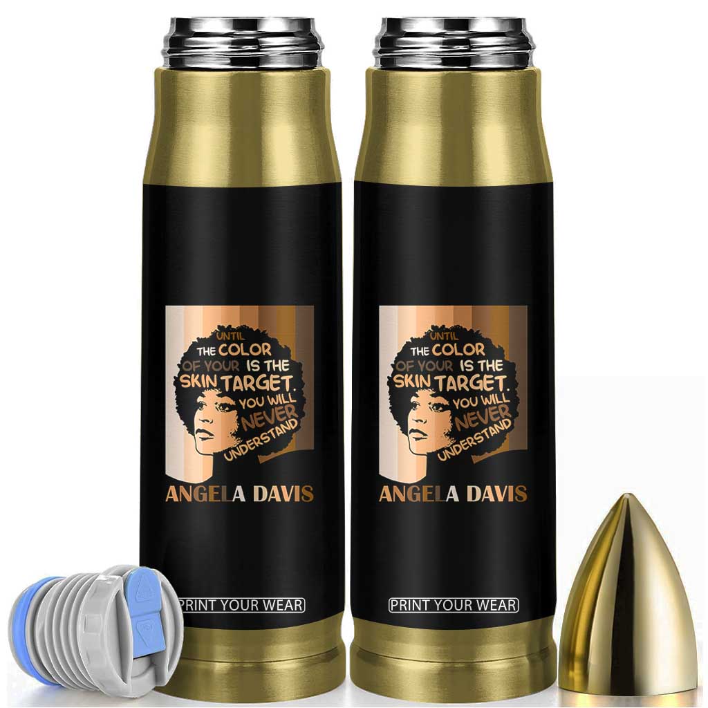 Angela Davis Inspirational Quote Bullet Tumbler Black Pride Melanin TS14 Black Print Your Wear
