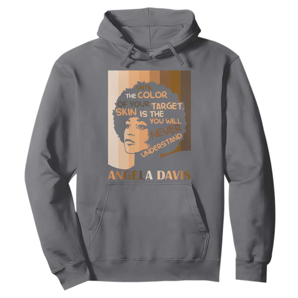 Angela Davis Inspirational Quote Hoodie Black Pride Melanin TS14 Charcoal Print Your Wear