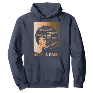 Angela Davis Inspirational Quote Hoodie Black Pride Melanin TS14 Navy Print Your Wear