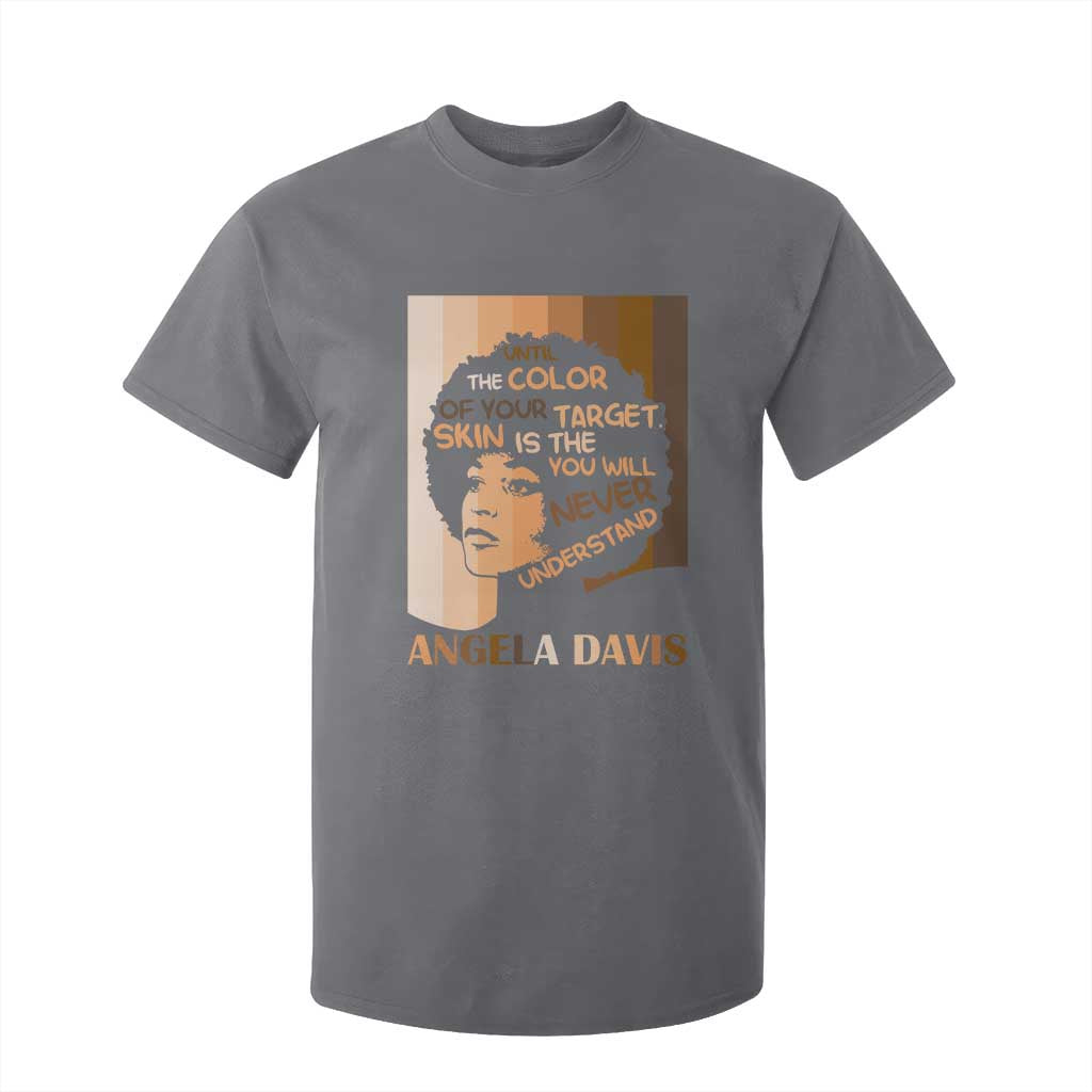 Angela Davis Inspirational Quote T Shirt For Kid Black Pride Melanin TS14 Charcoal Print Your Wear