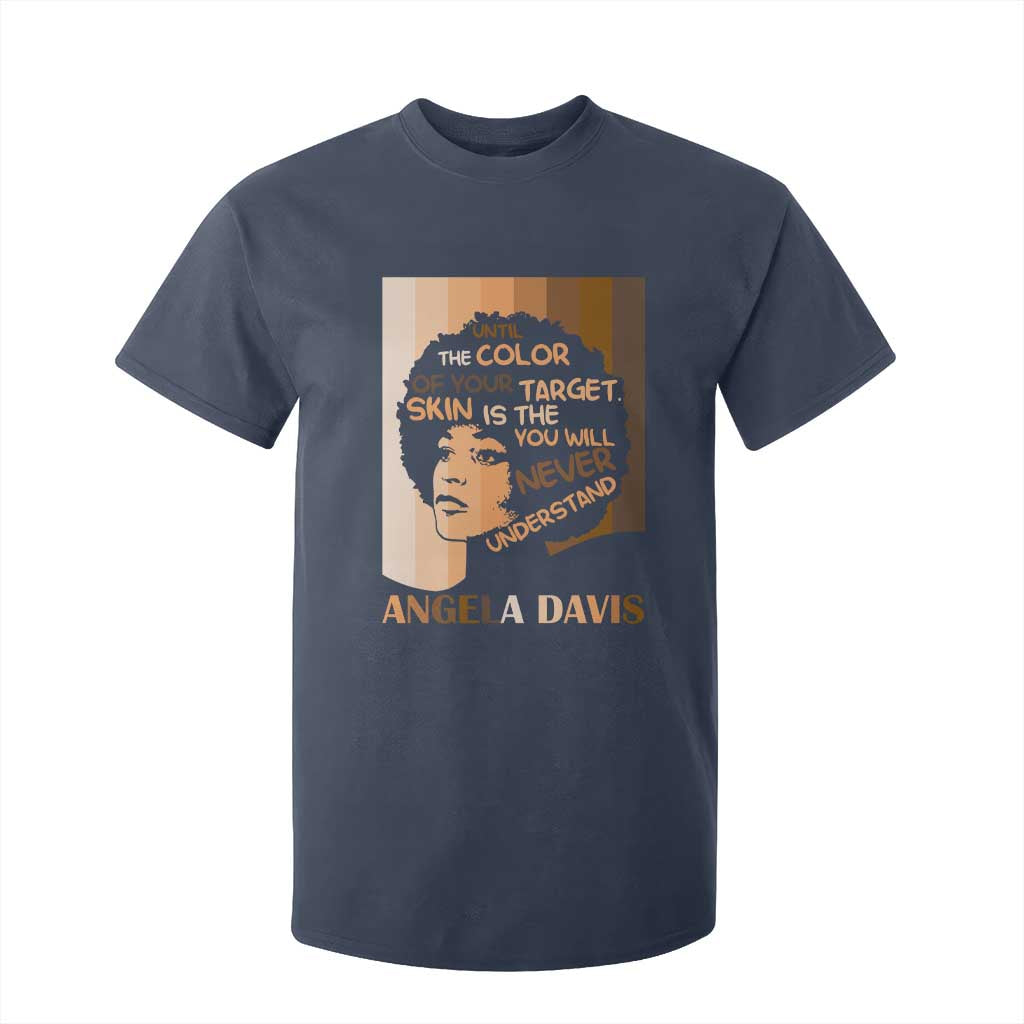 Angela Davis Inspirational Quote T Shirt For Kid Black Pride Melanin TS14 Navy Print Your Wear