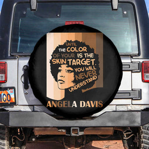 Angela Davis Inspirational Quote Spare Tire Cover Black Pride Melanin TS14 No hole Black Print Your Wear