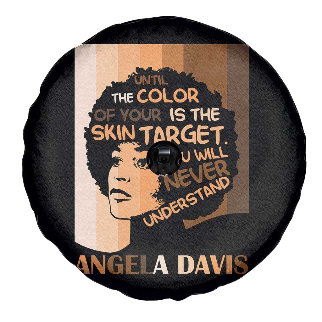 Angela Davis Inspirational Quote Spare Tire Cover Black Pride Melanin TS14 Print Your Wear