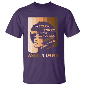 Angela Davis Inspirational Quote T Shirt Black Pride Melanin TS14 Purple Print Your Wear