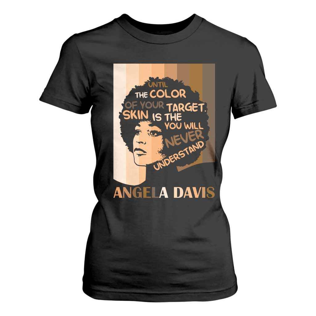 Angela Davis Inspirational Quote T Shirt For Women Black Pride Melanin TS14 Black Print Your Wear