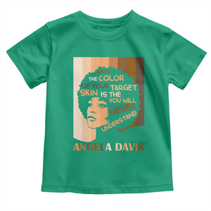 Angela Davis Inspirational Quote Toddler T Shirt Black Pride Melanin TS14 Irish Green Print Your Wear