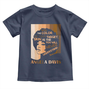 Angela Davis Inspirational Quote Toddler T Shirt Black Pride Melanin TS14 Navy Print Your Wear