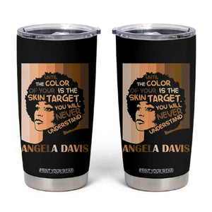 Angela Davis Inspirational Quote Tumbler Cup Black Pride Melanin TS14 Black Print Your Wear