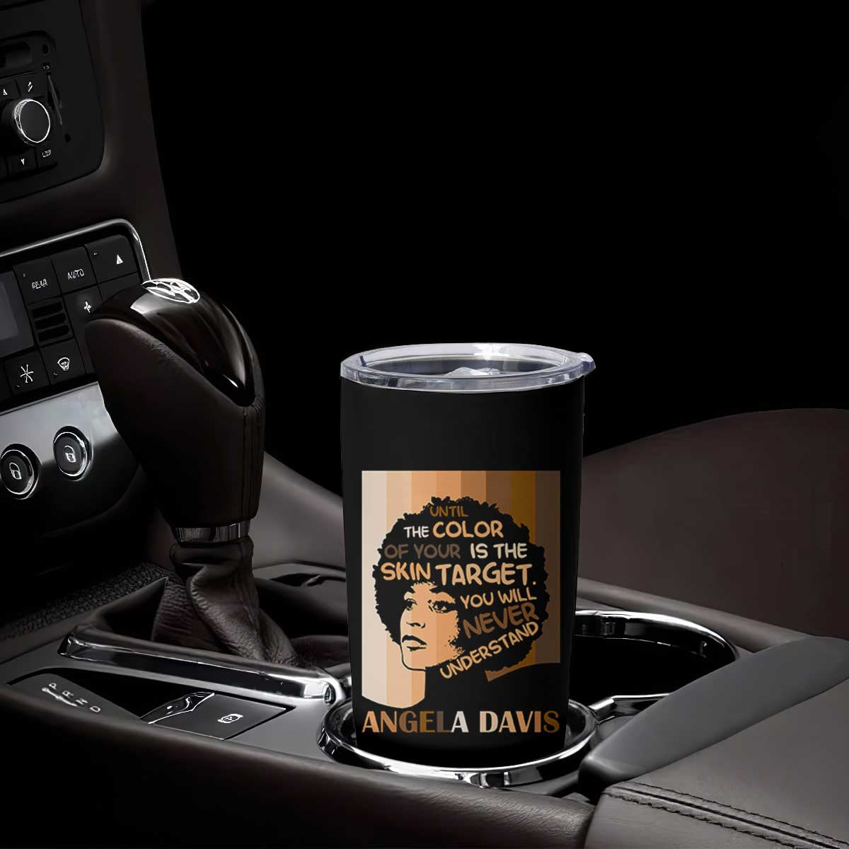 Angela Davis Inspirational Quote Tumbler Cup Black Pride Melanin TS14 Print Your Wear