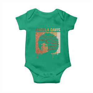Angela Davis Quote Baby Onesie I Am No Longer Accepting The Things I Cannot Change TS14 Irish Green Print Your Wear