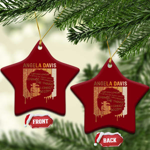 Angela Davis Quote Ceramic Ornament I Am No Longer Accepting The Things I Cannot Change TS14 Print Your Wear