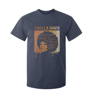Angela Davis Quote T Shirt For Kid I Am No Longer Accepting The Things I Cannot Change TS14 Navy Print Your Wear