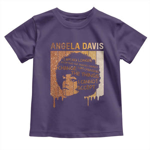 Angela Davis Quote Toddler T Shirt I Am No Longer Accepting The Things I Cannot Change TS14 Purple Print Your Wear