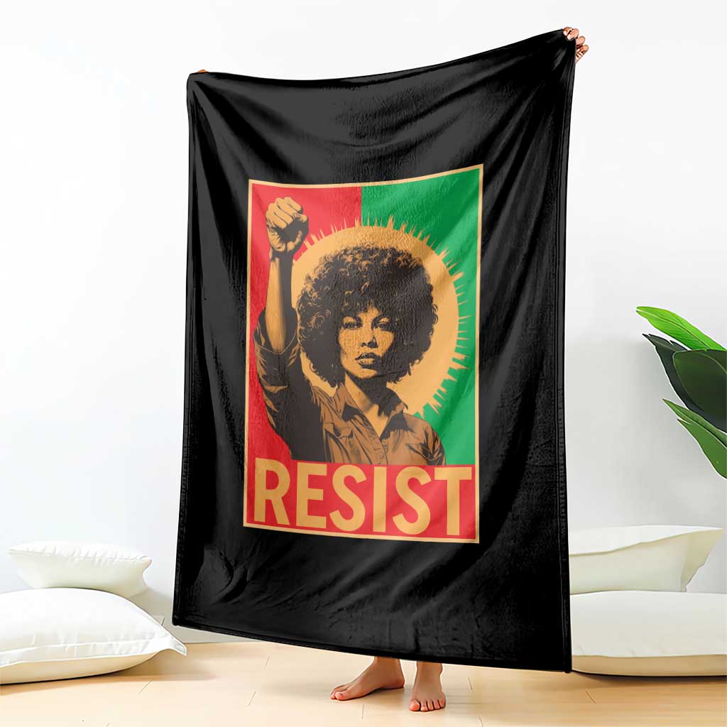 Angela Davis Throw Blanket Political Protest Resist Civil Rights Freedom TS14 Print Your Wear