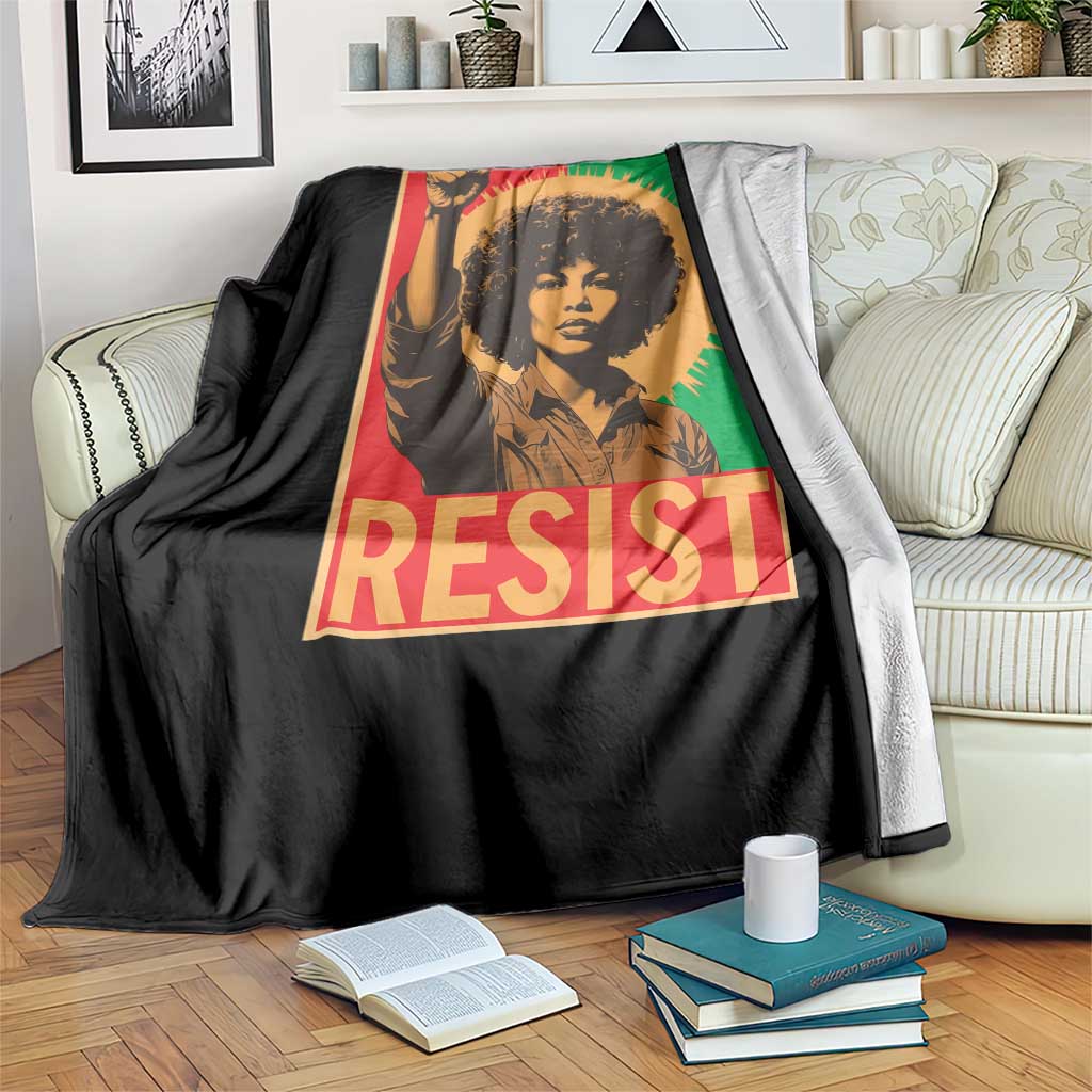 Angela Davis Throw Blanket Political Protest Resist Civil Rights Freedom TS14 Print Your Wear