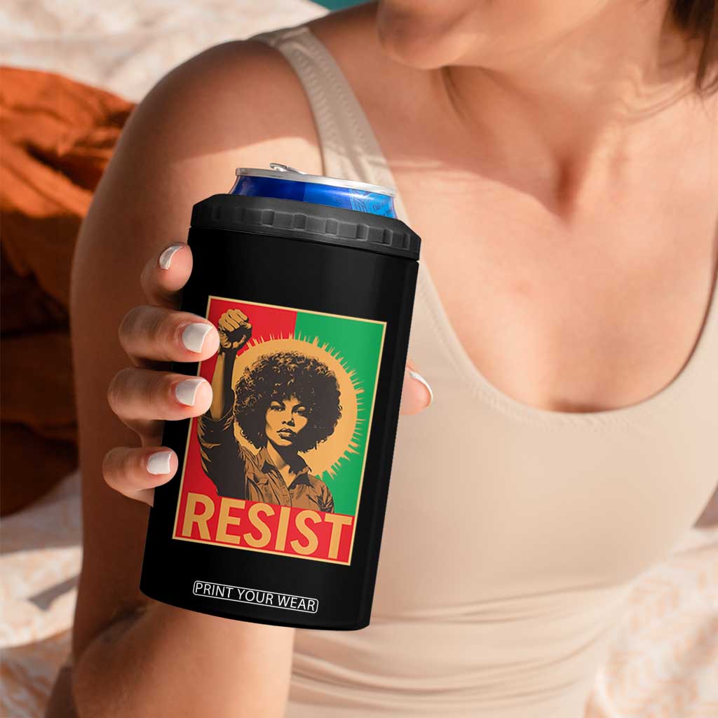 Angela Davis 4 in 1 Can Cooler Tumbler Political Protest Resist Civil Rights Freedom TS14 Print Your Wear