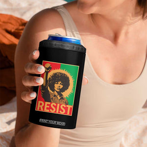 Angela Davis 4 in 1 Can Cooler Tumbler Political Protest Resist Civil Rights Freedom TS14 Print Your Wear
