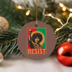 Angela Davis Ceramic Ornament Political Protest Resist Civil Rights Freedom TS14 1pc Mocha Print Your Wear