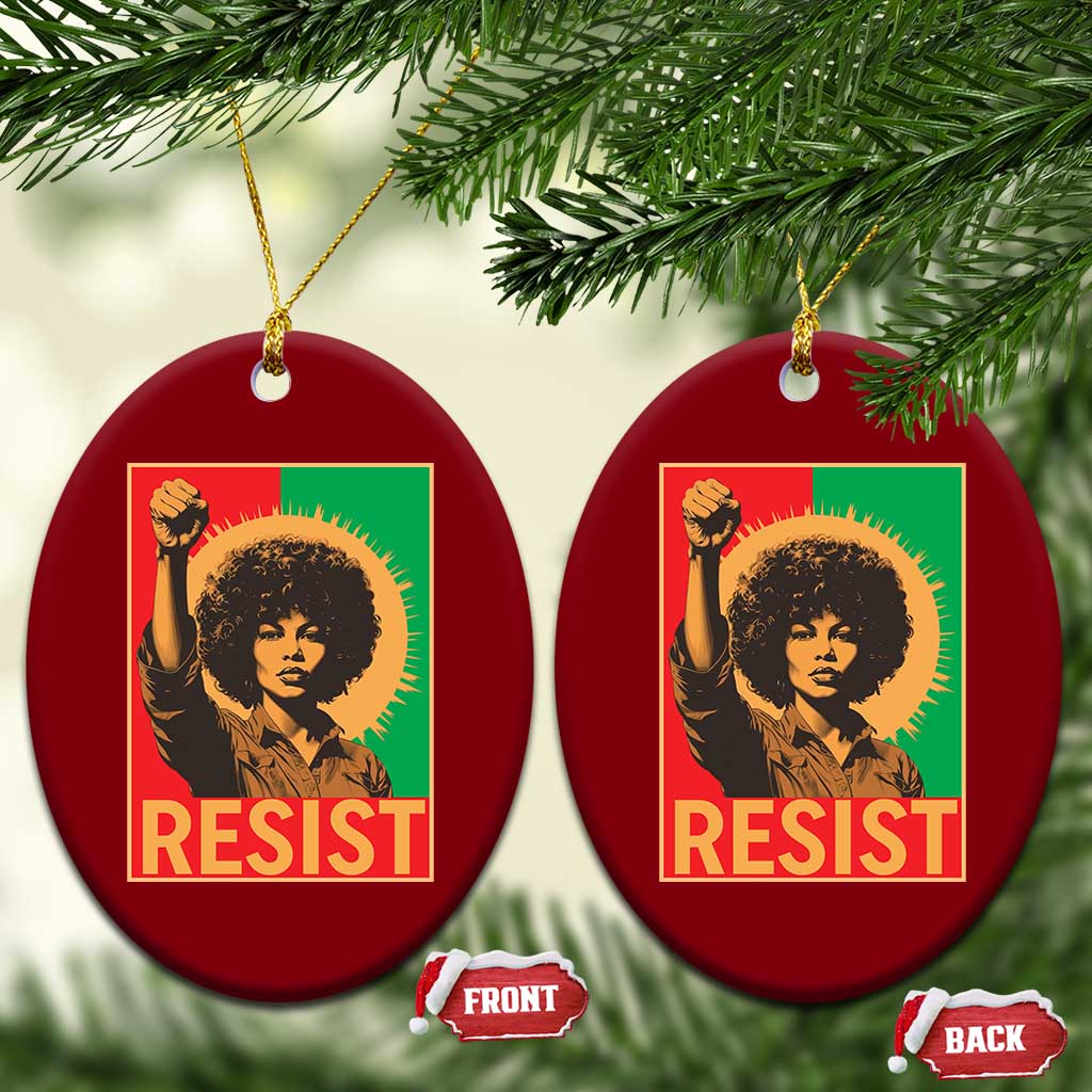 Angela Davis Ceramic Ornament Political Protest Resist Civil Rights Freedom TS14 Print Your Wear