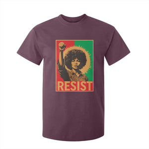 Angela Davis T Shirt For Kid Political Protest Resist Civil Rights Freedom TS14 Maroon Print Your Wear