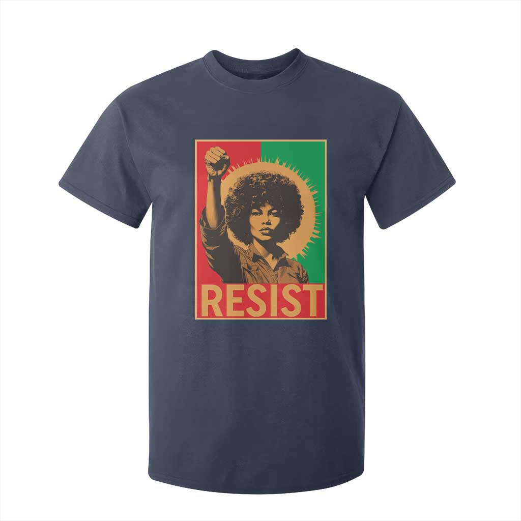 Angela Davis T Shirt For Kid Political Protest Resist Civil Rights Freedom TS14 Navy Print Your Wear