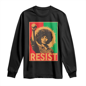 Angela Davis Long Sleeve Shirt Political Protest Resist Civil Rights Freedom TS14 Black Print Your Wear