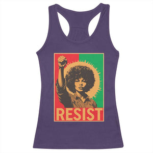Angela Davis Racerback Tank Top Political Protest Resist Civil Rights Freedom TS14 Purple Print Your Wear