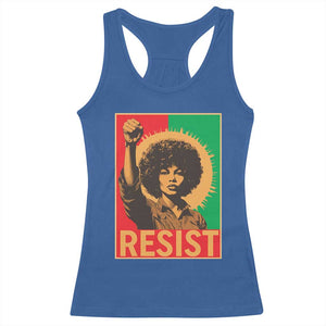 Angela Davis Racerback Tank Top Political Protest Resist Civil Rights Freedom TS14 Royal Blue Print Your Wear