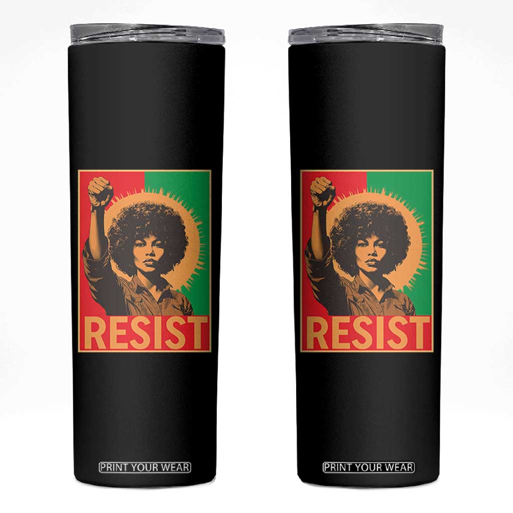 Angela Davis Skinny Tumbler Political Protest Resist Civil Rights Freedom TS14 Black Print Your Wear