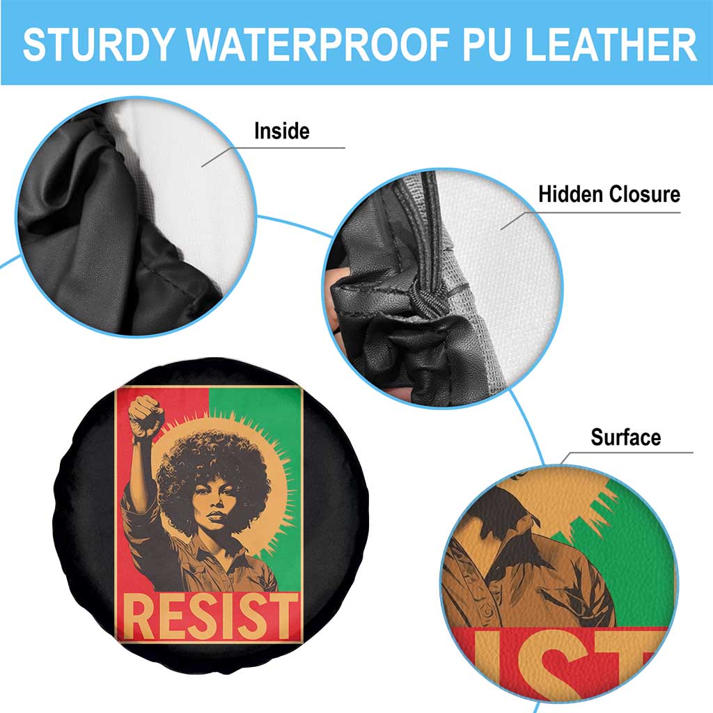 Angela Davis Spare Tire Cover Political Protest Resist Civil Rights Freedom TS14 Print Your Wear