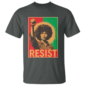 Angela Davis T Shirt Political Protest Resist Civil Rights Freedom TS14 Dark Heather Print Your Wear