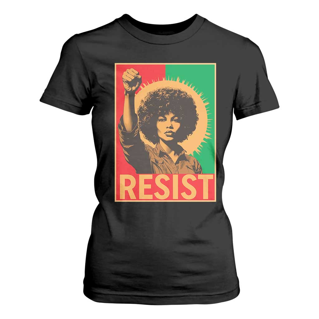 Angela Davis T Shirt For Women Political Protest Resist Civil Rights Freedom TS14 Black Print Your Wear