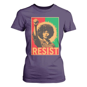 Angela Davis T Shirt For Women Political Protest Resist Civil Rights Freedom TS14 Purple Print Your Wear