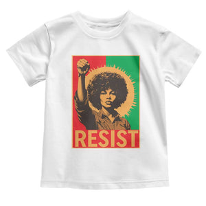 Angela Davis Toddler T Shirt Political Protest Resist Civil Rights Freedom TS14 White Print Your Wear