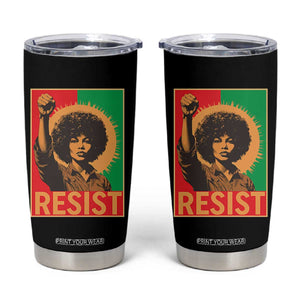 Angela Davis Tumbler Cup Political Protest Resist Civil Rights Freedom TS14 Black Print Your Wear