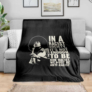 Angela Davis Inspirational Quote Throw Blanket TS14 Print Your Wear