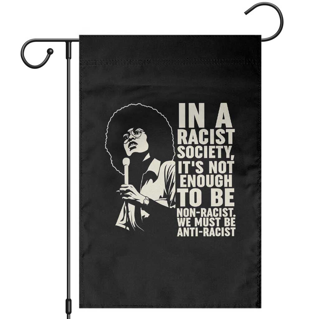 Angela Davis Inspirational Quote Garden Flag TS14 Black Print Your Wear
