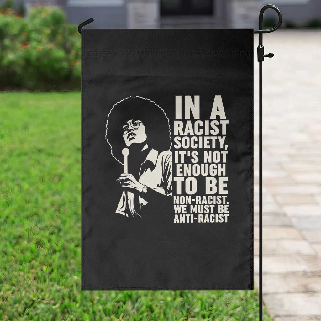 Angela Davis Inspirational Quote Garden Flag TS14 Print Your Wear