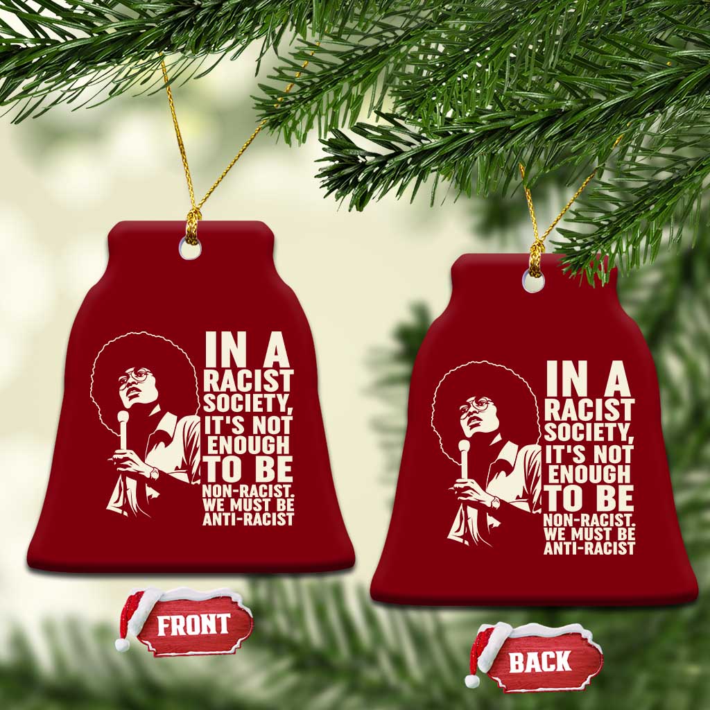 Angela Davis Inspirational Quote Ceramic Ornament TS14 Print Your Wear