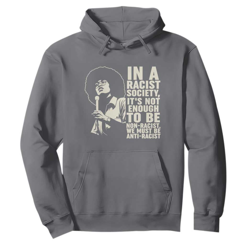 Angela Davis Inspirational Quote Hoodie TS14 Charcoal Print Your Wear