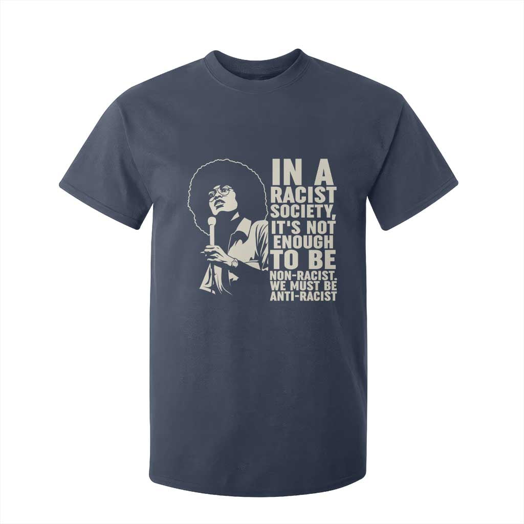 Angela Davis Inspirational Quote T Shirt For Kid TS14 Navy Print Your Wear