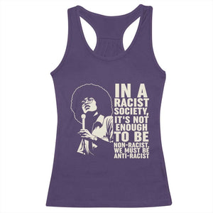 Angela Davis Inspirational Quote Racerback Tank Top TS14 Purple Print Your Wear