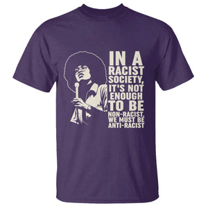 Angela Davis Inspirational Quote T Shirt TS14 Purple Print Your Wear