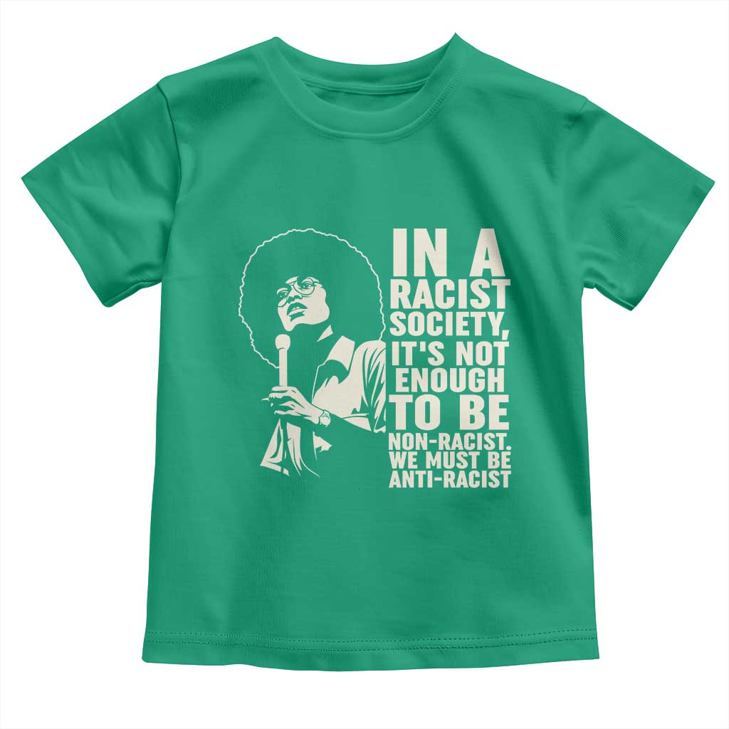Angela Davis Inspirational Quote Toddler T Shirt TS14 Irish Green Print Your Wear