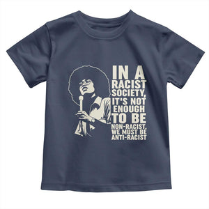 Angela Davis Inspirational Quote Toddler T Shirt TS14 Navy Print Your Wear