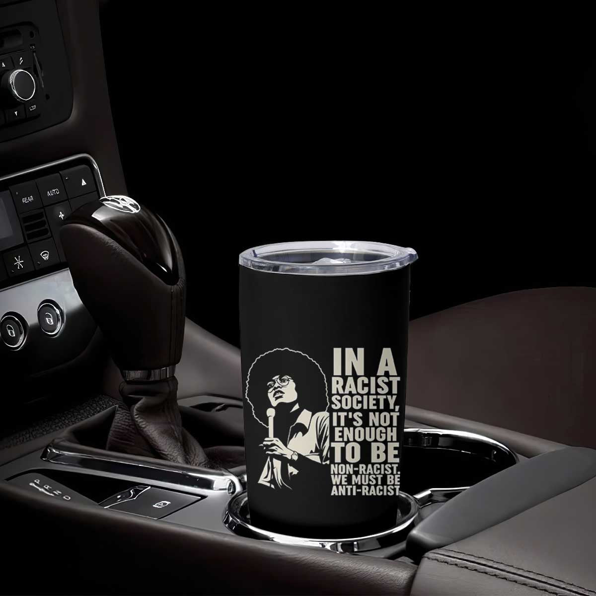Angela Davis Inspirational Quote Tumbler Cup TS14 Print Your Wear